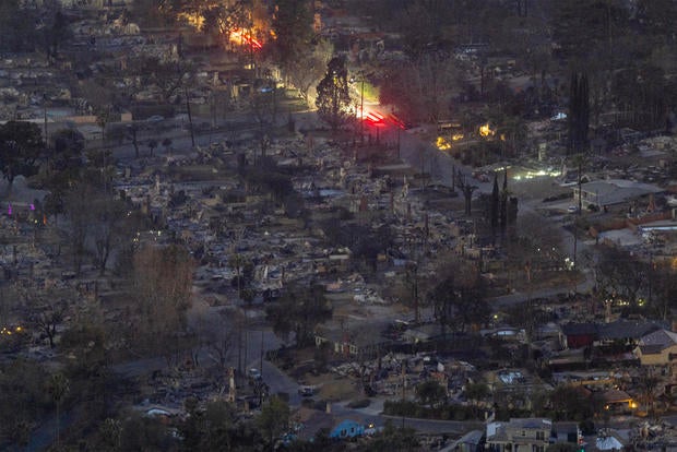 Powerful Winds Fuel Multiple Fires Across Los Angeles Area 