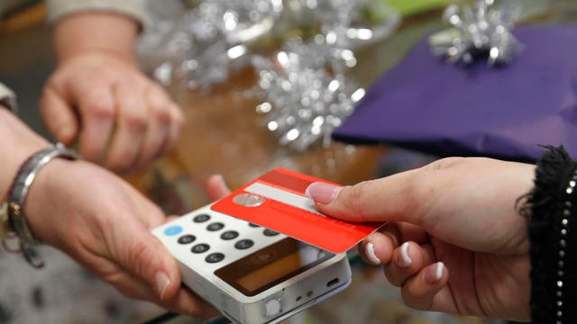 Contactless payment using credit card 