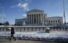 A man walks past the Supreme Court in Washington, D.C., on Jan. 8, 2025. 