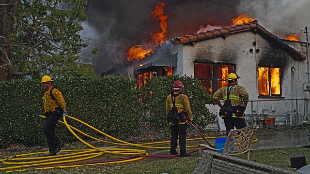 Powerful Winds Fuel Multiple Fires Across Los Angeles Area