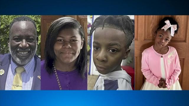 Left to right: Patrice Huntley, Hannah, Jeremiah, Chantel Solomon 