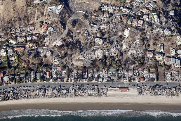 Powerful Winds Fuel Multiple Fires Across Los Angeles Area 