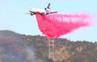 Palisades fire in California 